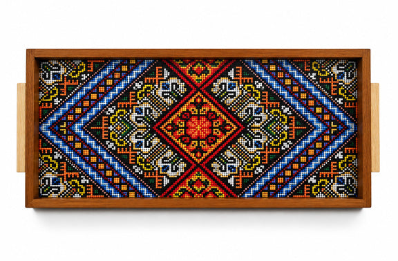 Cobalt Legacy Oak Handles Tray