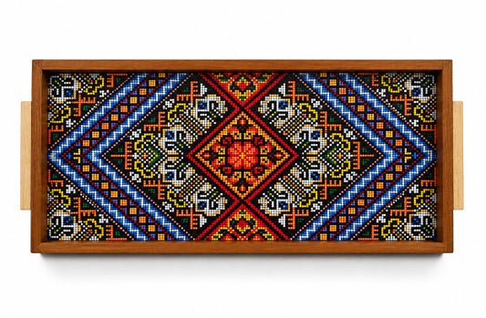 Cobalt Legacy Oak Handles Tray