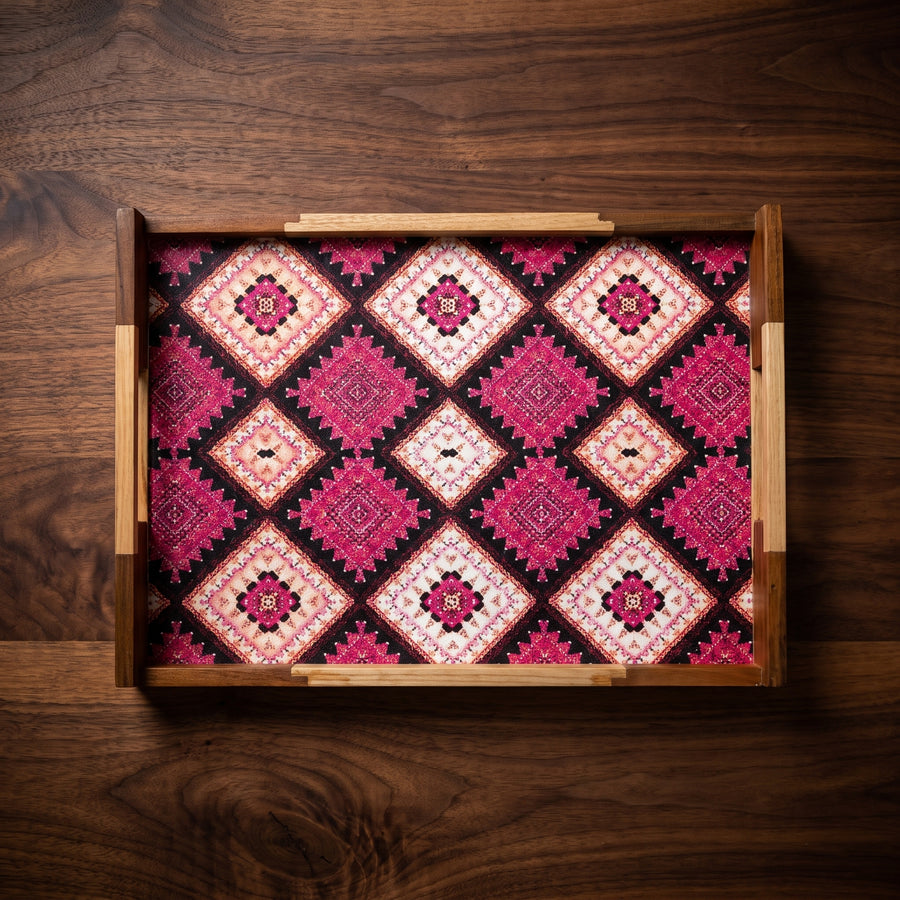 Crimson Kilim Tray