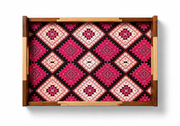 Crimson Kilim Tray