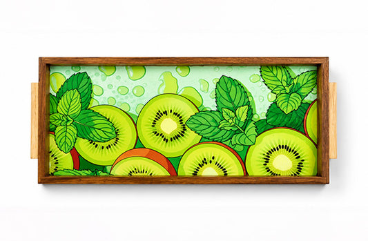 Hazel Festival Oak Handles Tray