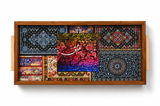 Sienna Voyage Oak Handles Tray