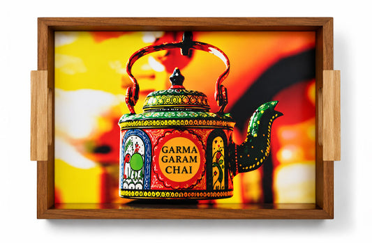 Zephyr Carnival Oak Handles Tray